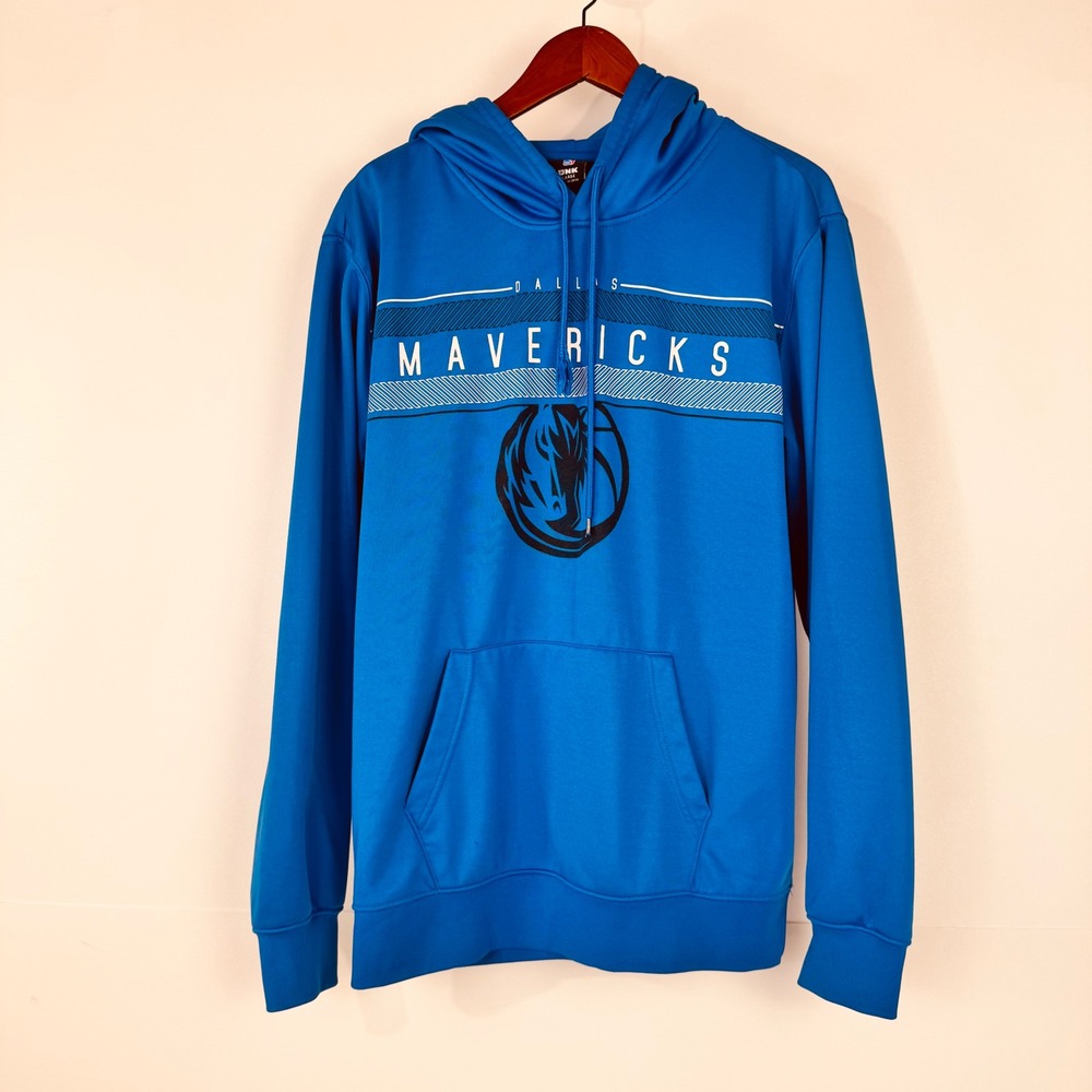Unk Dallas Mavericks Hoodie Mens Large Blue Long Sleeve NBA Basketball Fleece